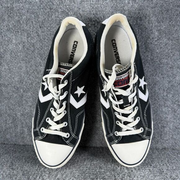 Converse Star Player 76 Mens 9.5 Shoes Black Low Top Casual Sneakers - Picture 8 of 12